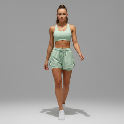 Mira | Fitnessshorts med hög midja för dam