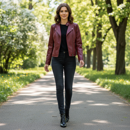 Selene Läderjacka | Elegant Damjacka