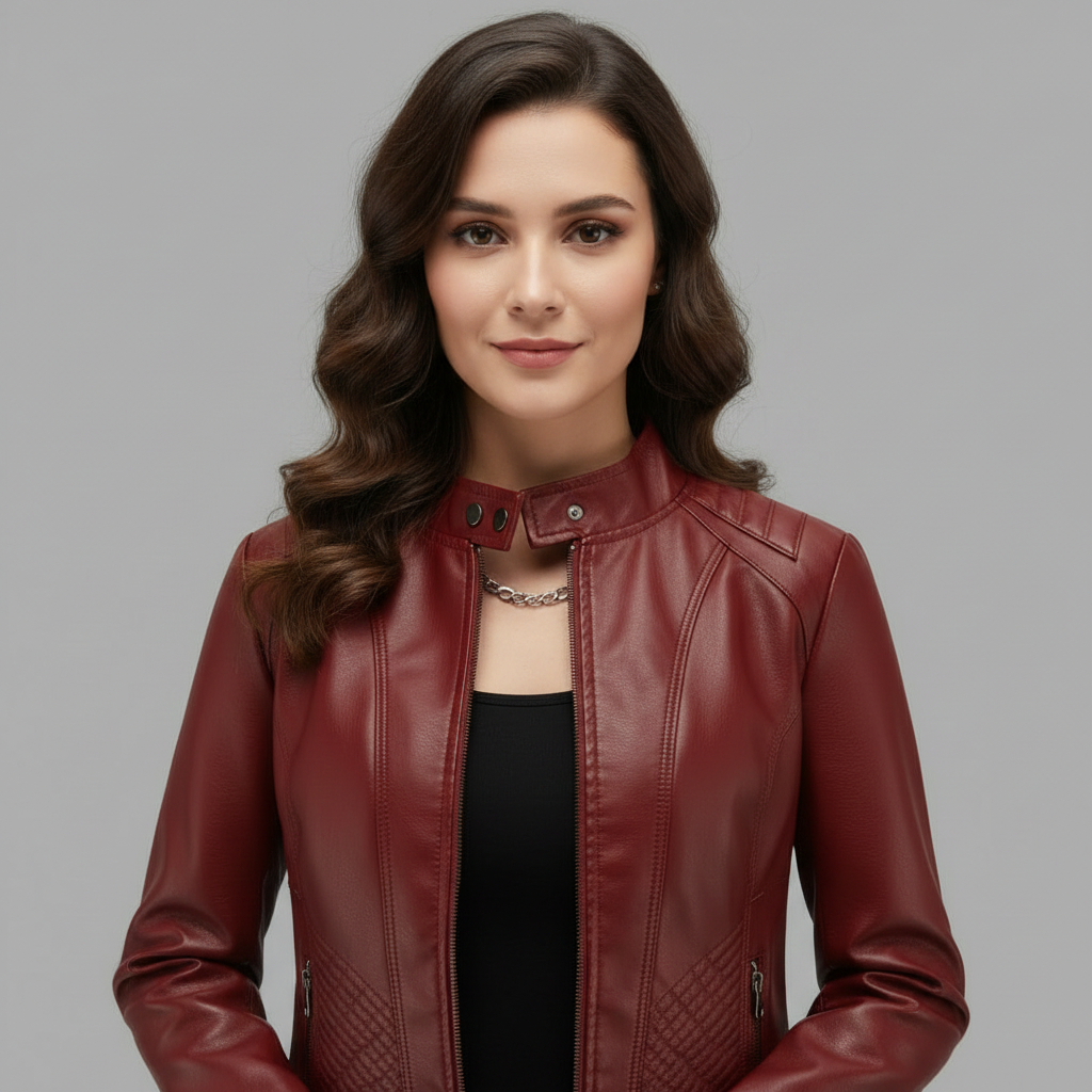 Selene Läderjacka | Elegant Damjacka