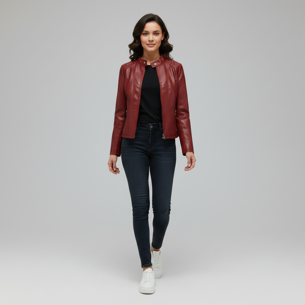 Selene Läderjacka | Elegant Damjacka