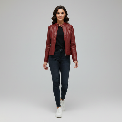 Selene Läderjacka | Elegant Damjacka