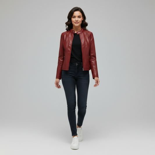 Selene Läderjacka | Elegant Damjacka