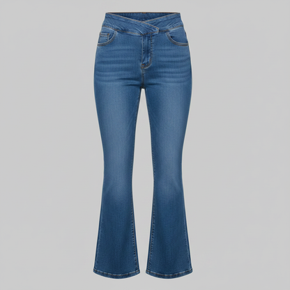 Helena | Damjeans med hög midja och utsvängda detaljer