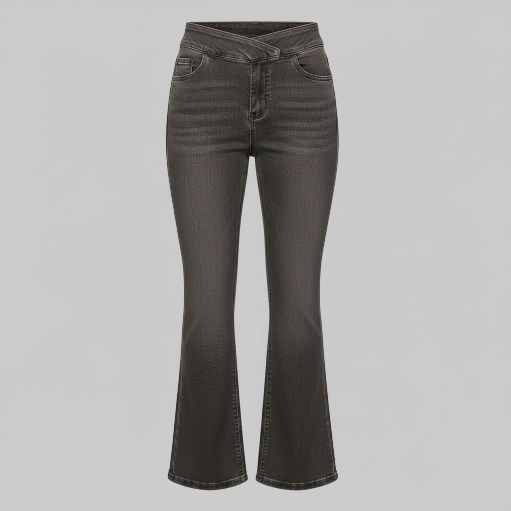 Helena | Damjeans med hög midja och utsvängda detaljer